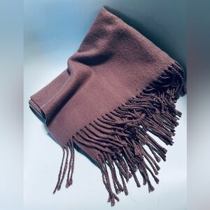 Dark Mauve Cashmere Super Large Scarf